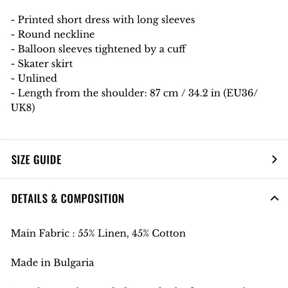 SÉZANE Caprice Dress in Olive Green Floral Border sz US 8 / FR 40 NWOT - Picture 12 of 13